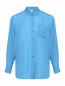 Блуза из шелка свободного кроя с карманом Paul Smith  –  Общий вид