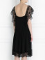 Платье-миди из шелка, декорированное кружевом Alberta Ferretti  –  Модель Верх-Низ1