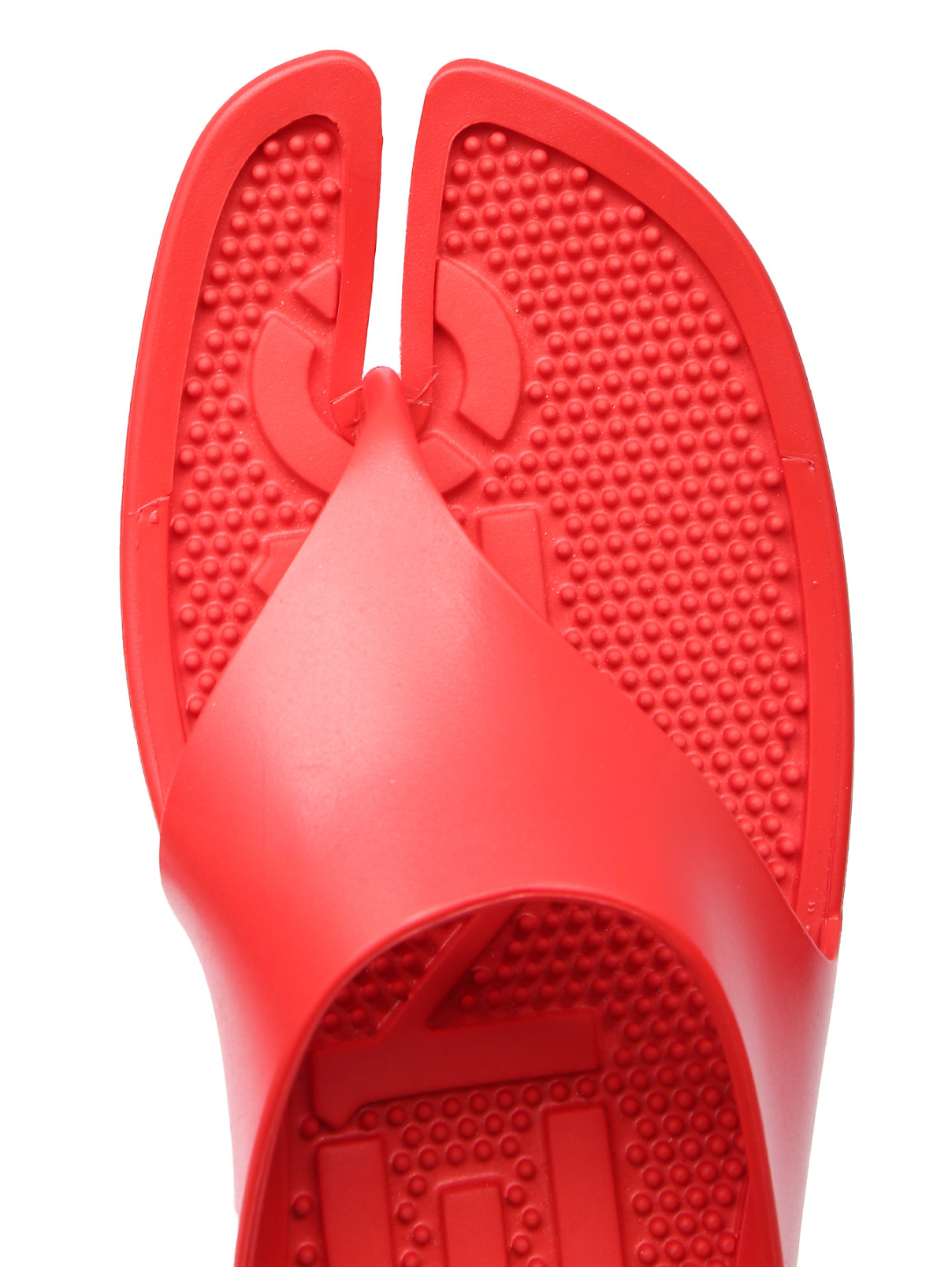 Шлепанцы с логотипом Kenzo  –  Обтравка3  – Цвет:  Красный