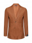 Однобортный пиджак из шерсти с карманами Tombolini  –  Общий вид