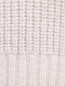 Удлиненный свитер из смесовой шерсти фактурной вязки Cedric Charlier  –  Деталь
