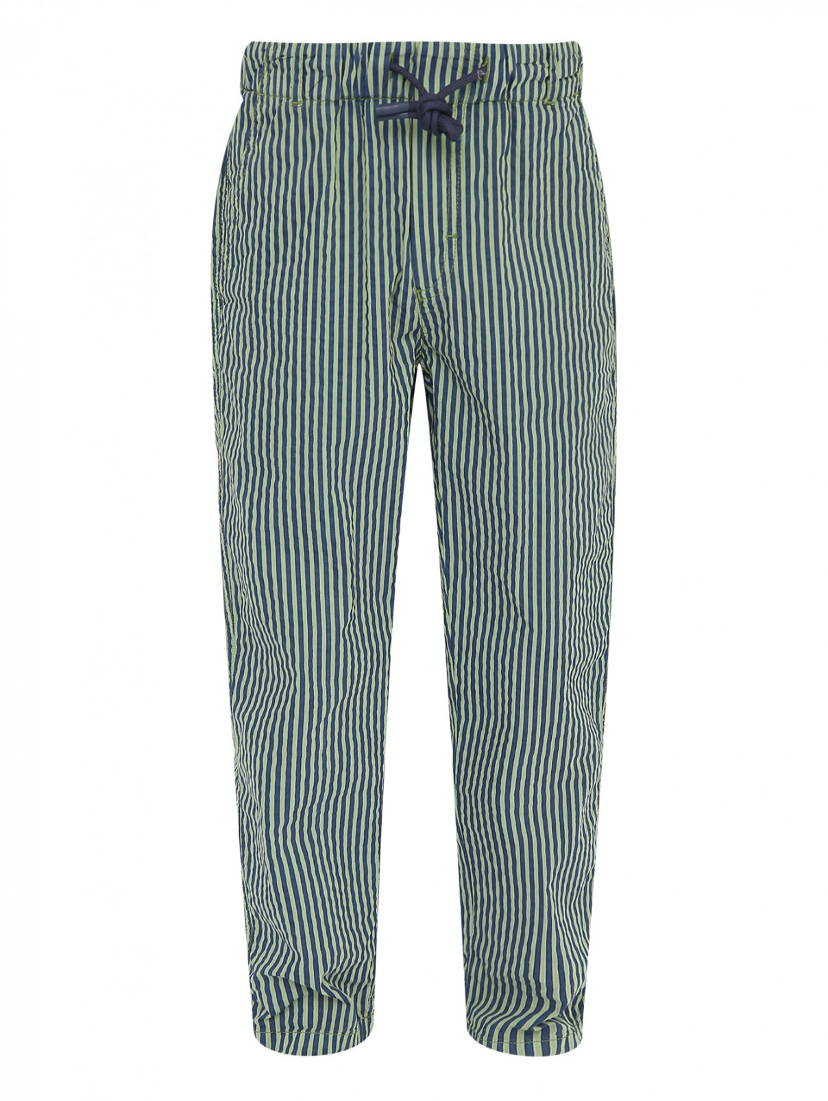 Хлопковые брюки на резинке Il Gufo  –  Общий вид  – Цвет:  Узор