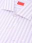 Рубашка из хлопка с узором полоска Isaia  –  Деталь
