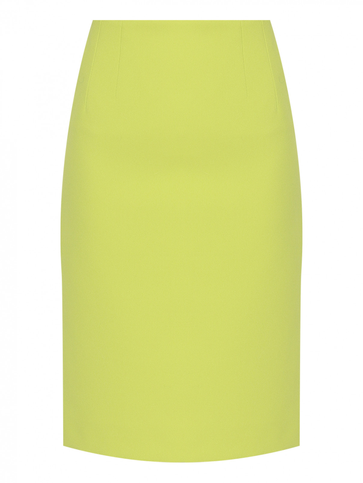 Юбка-карандаш с разрезом Max&Co  –  Общий вид  – Цвет:  Зеленый