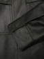 Куртка-рубашка из кожи с карманами Weekend Max Mara  –  Деталь