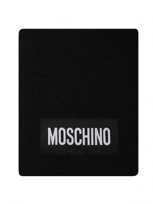 Шарф из смешанного кашемира с логотипом Moschino - Общий вид