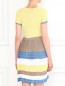 Трикотажное платье-мини с плиссированной юбкой Antonio Marras  –  Модель Верх-Низ1