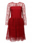 Платье-мини из шелка с ажурным узором Ermanno Scervino  –  Общий вид