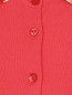 Кардиган с шелковыми узорными вставками и  отстегивающимся воротником Moschino  –  Деталь