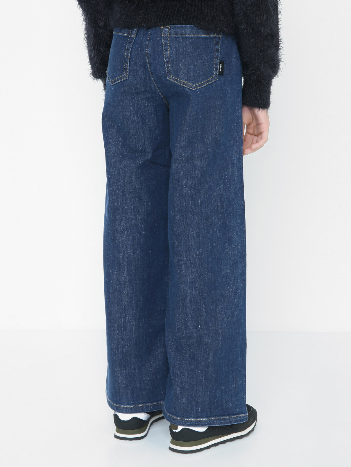 Широкие однотонные джинсы Aspesi  –  МодельВерхНиз1  – Цвет:  Синий