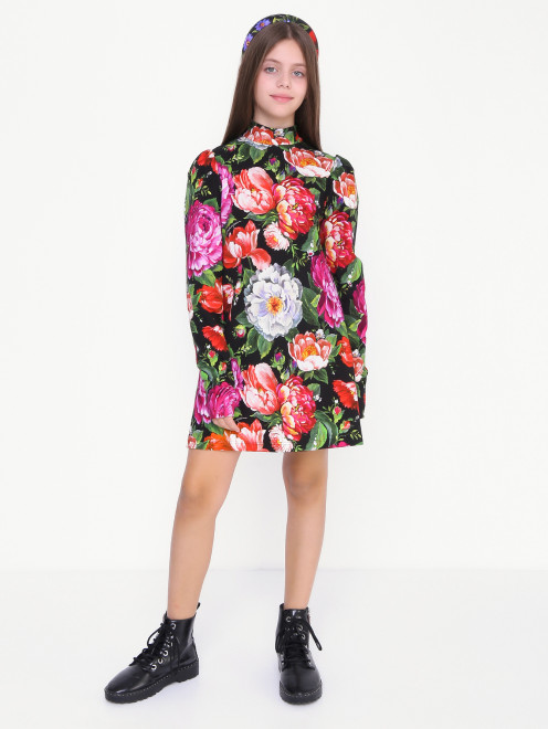 Трикотажное платье с длинным рукавом Dolce & Gabbana - МодельОбщийВид