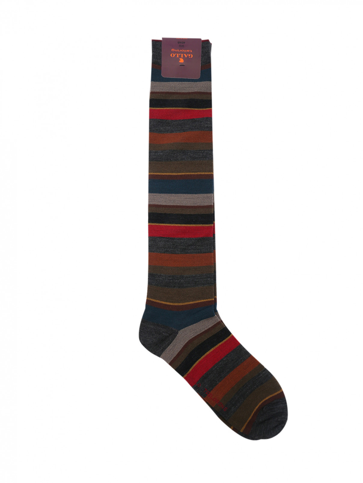 Носки из шерсти с узором Gallo  –  Общий вид  – Цвет:  Мультиколор