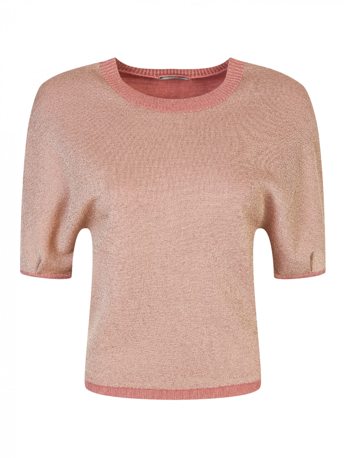 Джемпер из шерсти с люрексовой нитью Etro  –  Общий вид  – Цвет:  Розовый