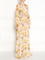 Платье-макси из шелка с цветочным узором Giambattista Valli  –  Модель Верх-Низ