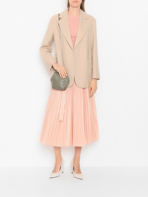 Плиссированная юбка с поясом Max Mara - МодельОбщийВид