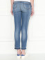 Укороченные джинсы с контрастной отделкой Ermanno Scervino  –  МодельВерхНиз1