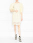 Платье-мини из хлопка с вышивкой Alberta Ferretti  –  МодельОбщийВид