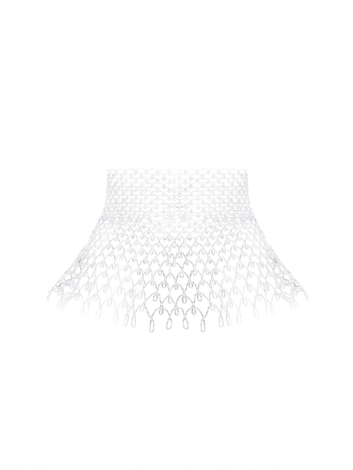 Пояс-баска ажурной вязки La Perla  –  Общий вид  – Цвет:  Белый