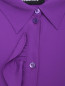 Блуза из смешанного шелка с воланами BOUTIQUE MOSCHINO  –  Деталь