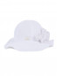 Шляпа из хлопка с цветочной аппликацией IL Trenino  –  Общий вид