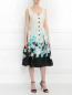 Платье из шелка с цветочным узором Mariella Burani  –  Модель Общий вид