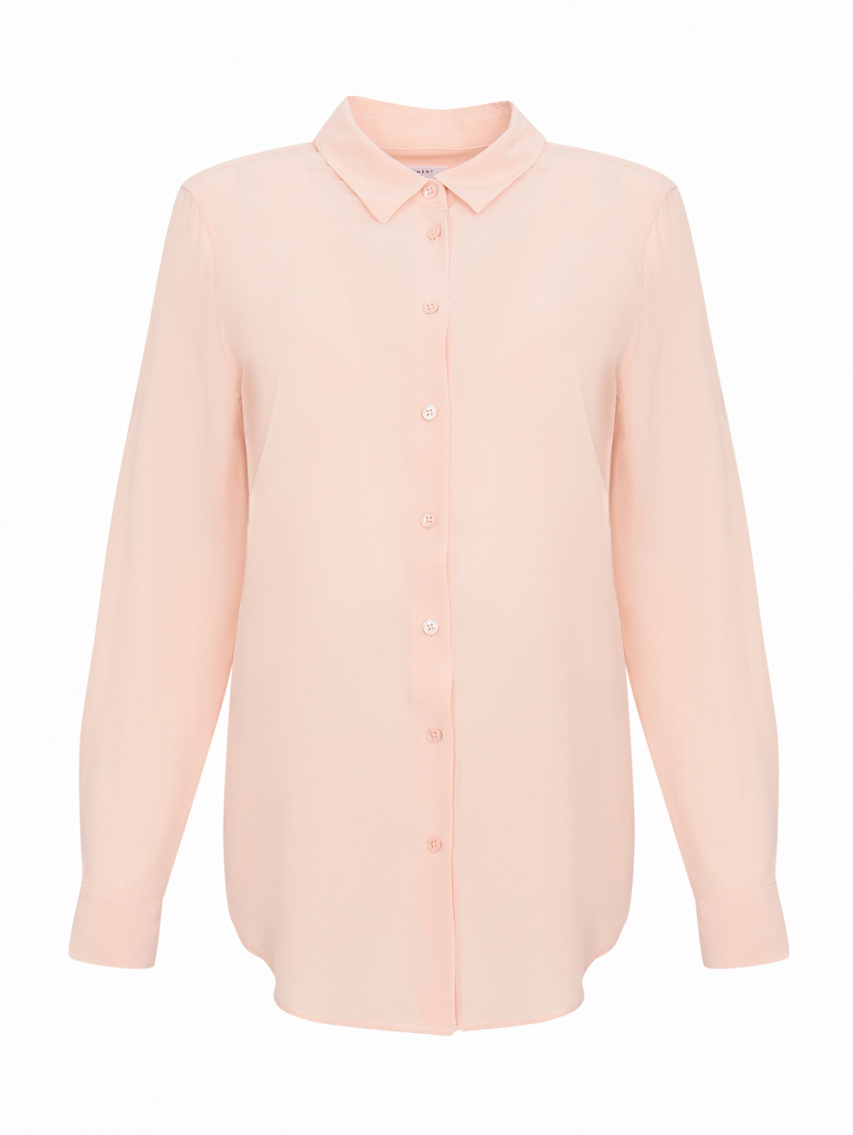 Блуза из шелка с длинным рукавом Equipment  –  Общий вид  – Цвет:  Розовый