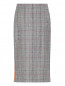 Юбка из шерсти с узором и контрастной отделкой Calvin Klein 205W39NYC  –  Общий вид