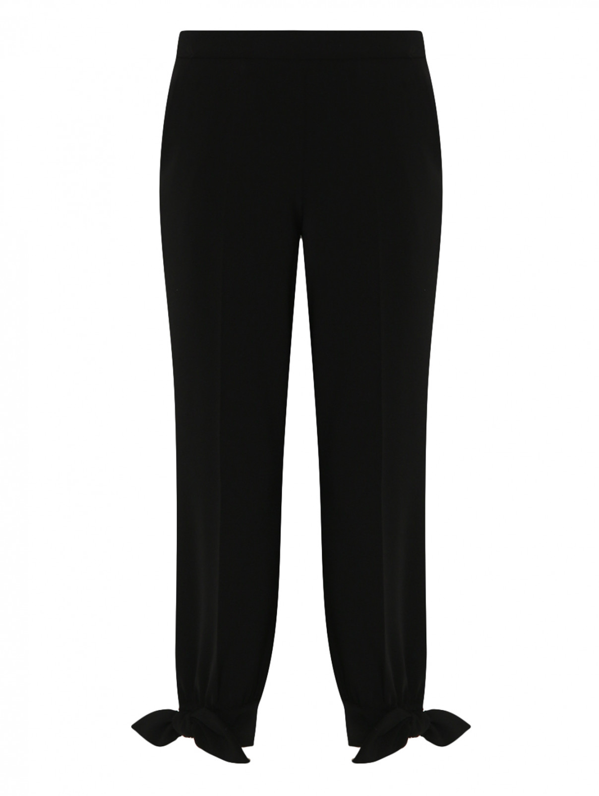 Укороченные брюки с боковыми карманами Moschino Boutique  –  Общий вид  – Цвет:  Черный