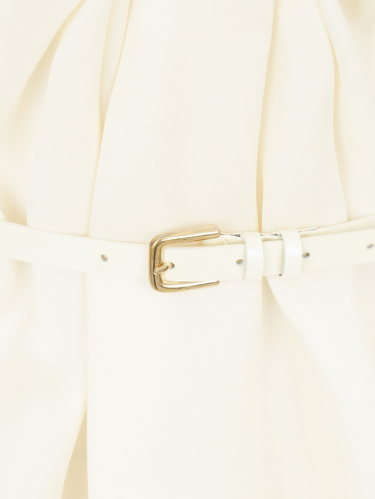 Мини-платье с ремнем Paul&Joe  –  Деталь1  – Цвет:  Белый