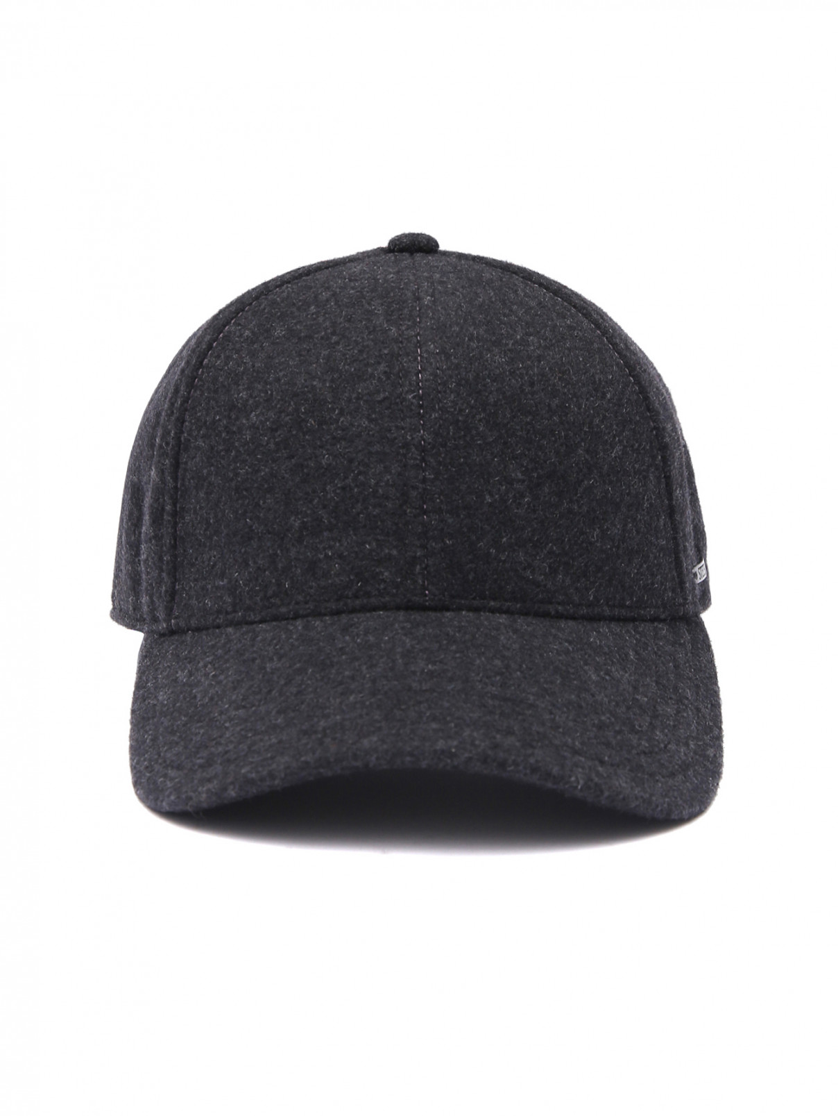Однотонная кепка из шерсти Stetson  –  Общий вид  – Цвет:  Черный