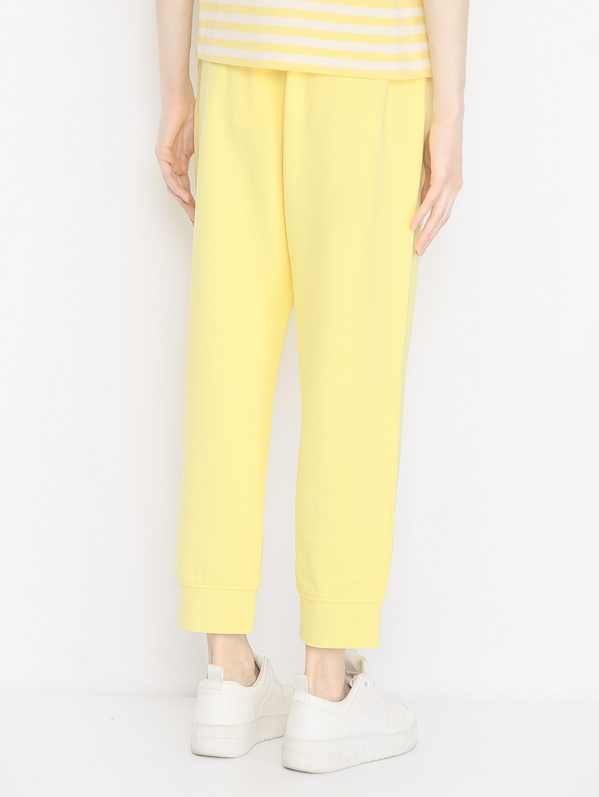 Брюки из хлопка на резинке Weekend Max Mara  –  МодельВерхНиз1  – Цвет:  Желтый