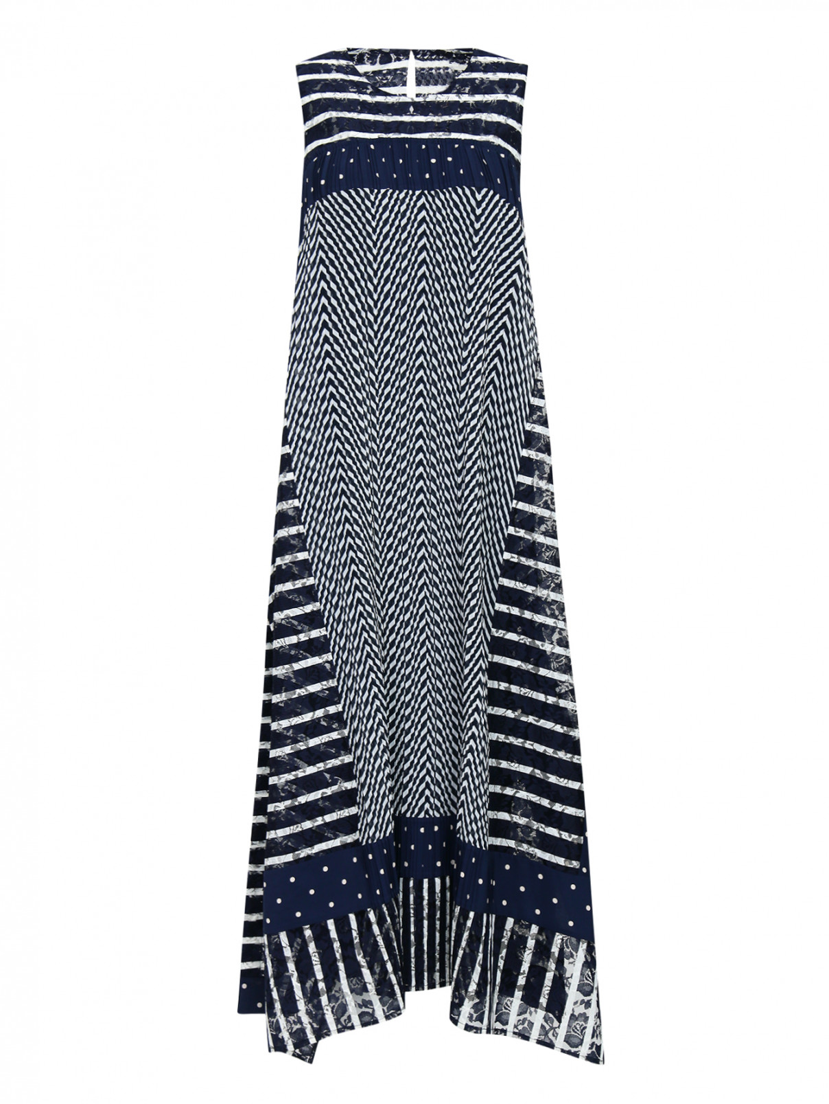 Платье-миди свободного кроя с узором Antonio Marras  –  Общий вид  – Цвет:  Узор