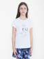 Хлопковая футболка с принтом и аппликацией Il Gufo  –  МодельВерхНиз