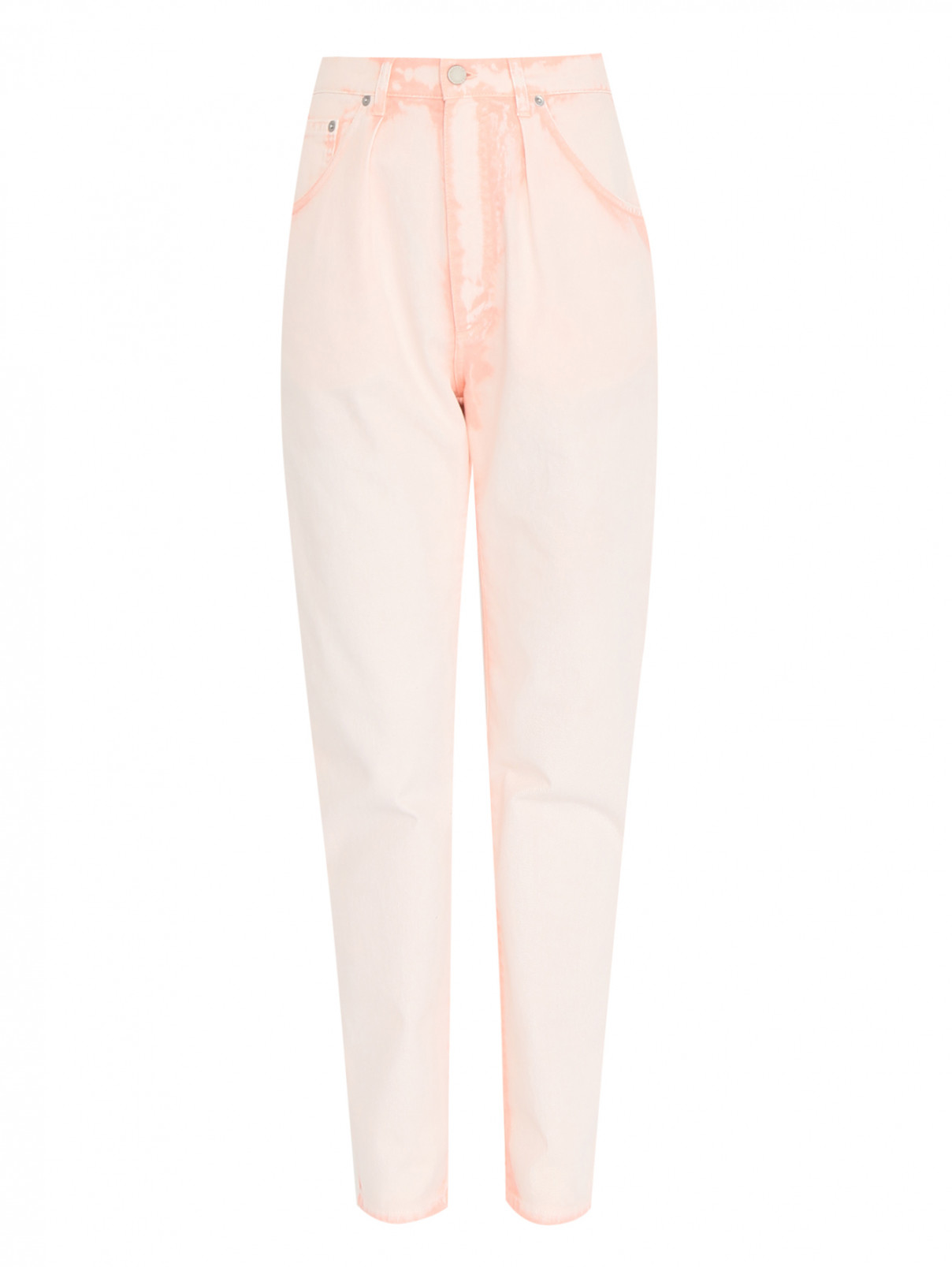 Джинсы из хлопка с карманами Alberta Ferretti  –  Общий вид  – Цвет:  Розовый