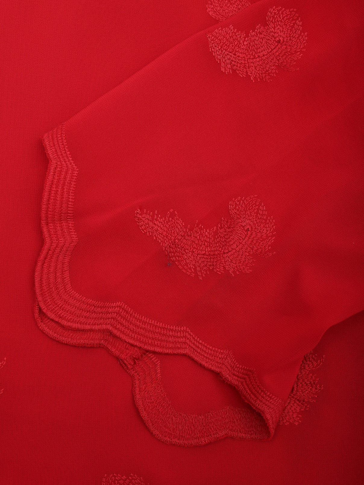 Блуза с вышивкой и фигурным краем Comma  –  Деталь1