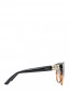 Солнцезащитные очки в пластиковой оправе с декором Swarovski  –  Обтравка2