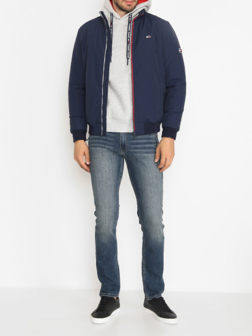 Куртка на молнии с логотипом Tommy Jeans - МодельОбщийВид