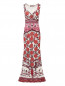 Трикотажное платье с цветочным узором Roberto Cavalli  –  Общий вид