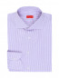 Рубашка из хлопка с узором "полоска" Isaia  –  Общий вид