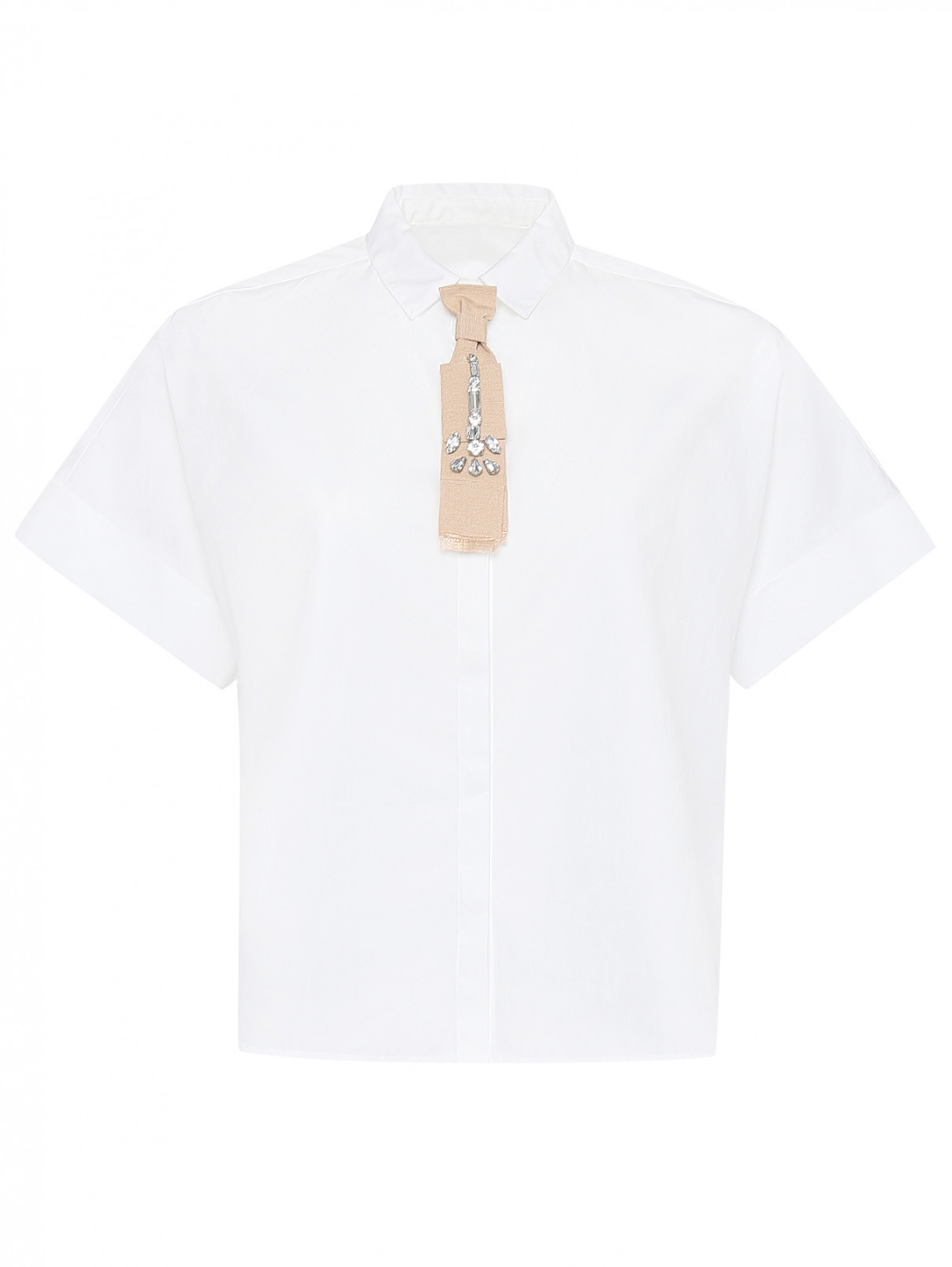 Рубашка из хлопка с коротким рукавом Barba Napoli  –  Общий вид