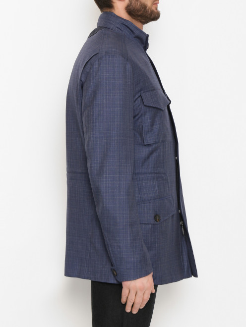 Куртка из шерсти на молнии с узором - МодельВерхНиз2