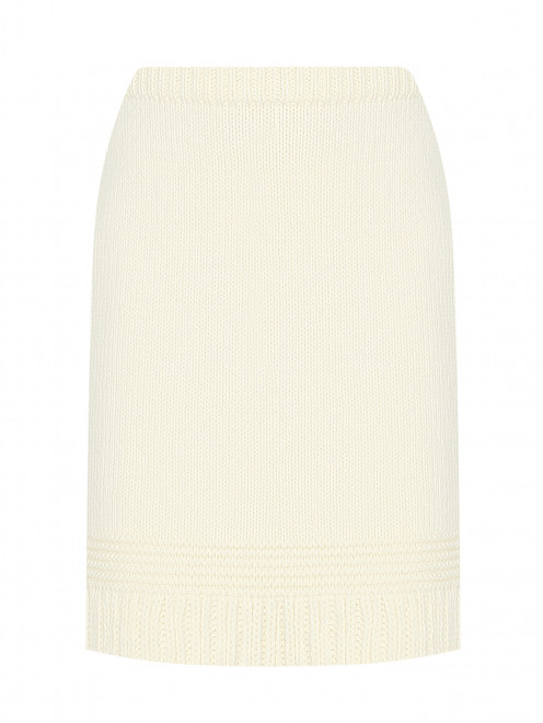 Вязаная юбка из шерсти на резинке Luisa Spagnoli - Общий вид