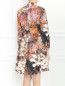 Платье из хлопка с узором на пуговицах Carven  –  Модель Верх-Низ1