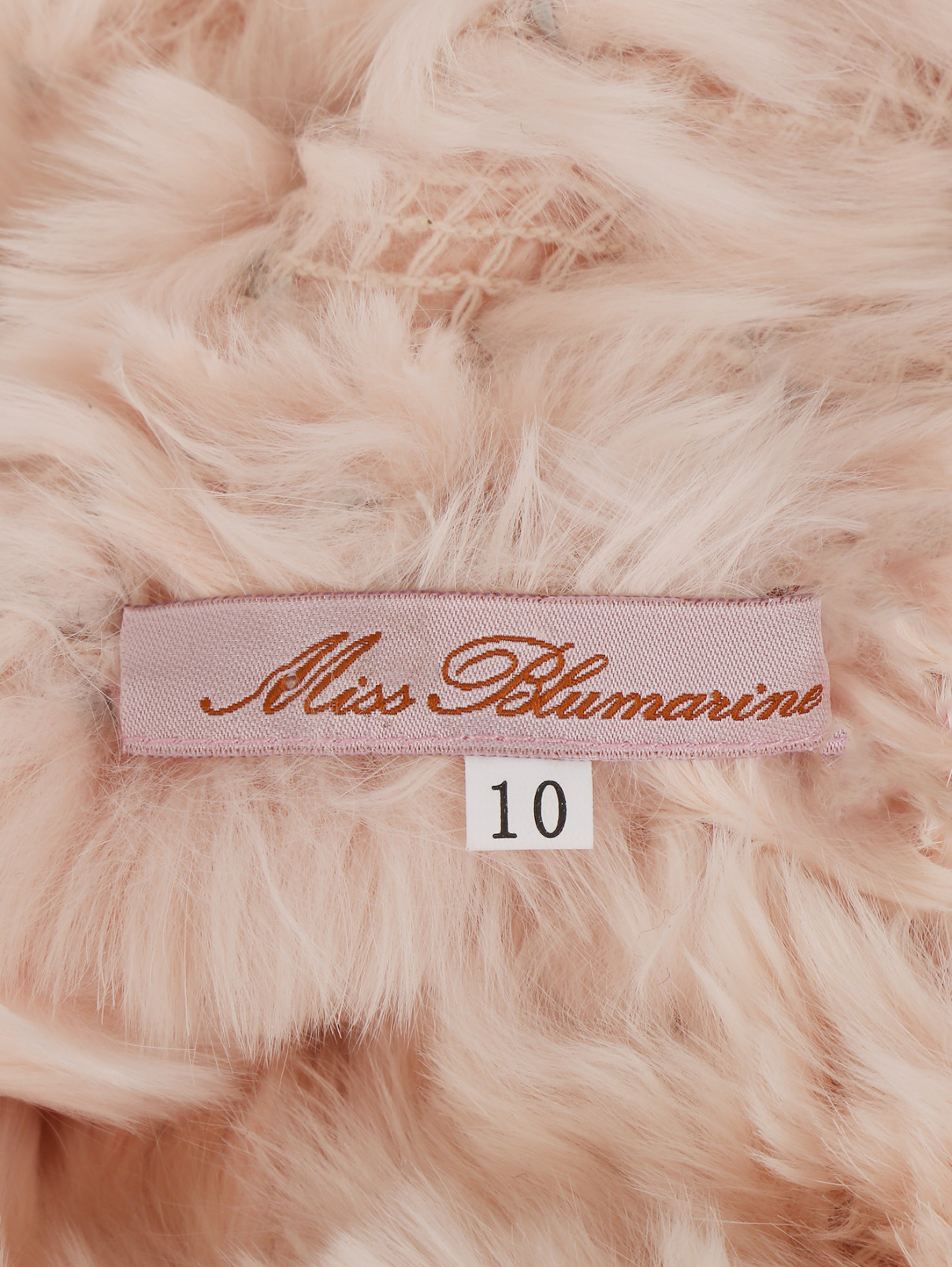 Шапка-шарф из меха кролика Miss Blumarine  –  Деталь1  – Цвет:  Розовый