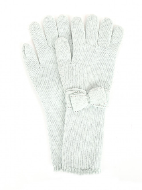 Перчатки из шерсти с бантиком IL Trenino - Общий вид