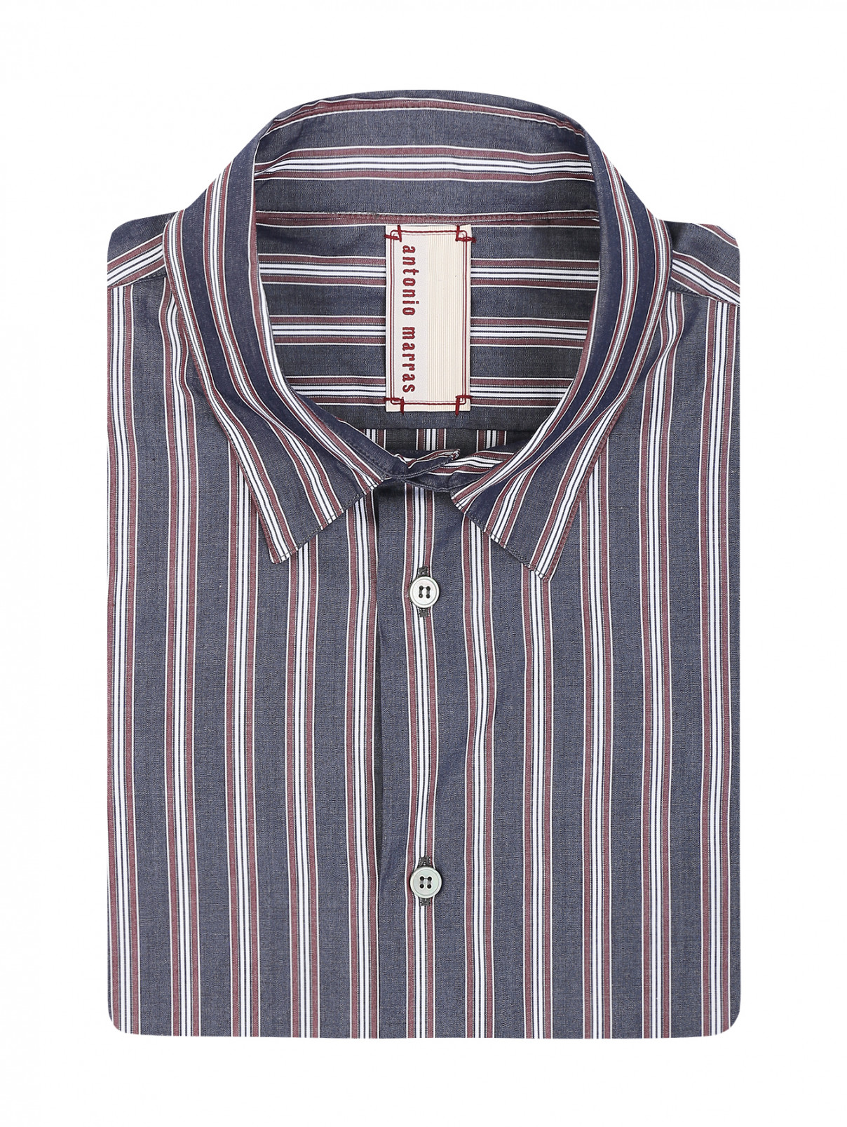 Рубашка из хлопка с коротким рукавом Antonio Marras  –  Общий вид  – Цвет:  Узор