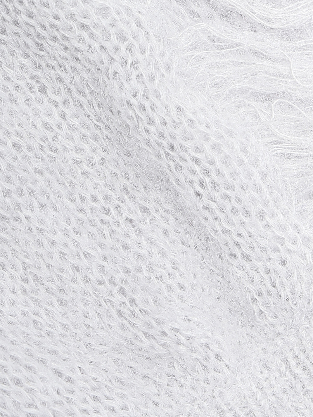 Однотонный джемпер из смешанного мохера Alberta Ferretti  –  Деталь1  – Цвет:  Серый