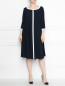 Платье свободного кроя с контрастной отделкой Marina Rinaldi  –  МодельОбщийВид