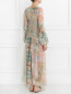 Платье-макси из шелка с цветочным узором Femme by Michele R.  –  Модель Верх-Низ1