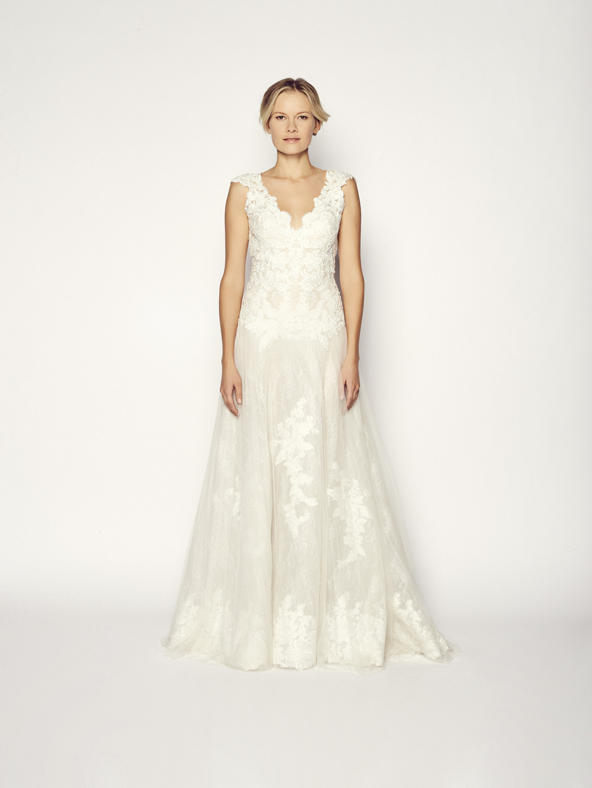 Платье Bridal Costarellos  –  Общий вид  – Цвет:  Белый